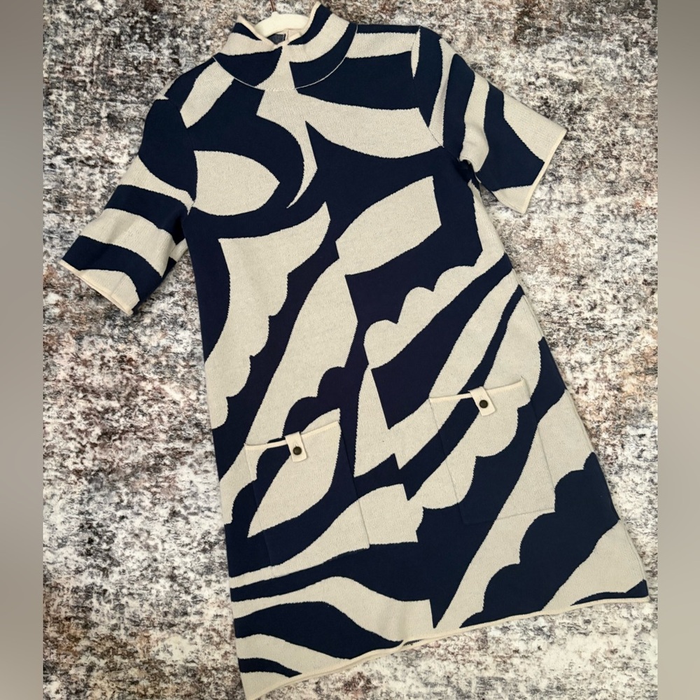 Anthropologie Blue and White Sweater Dress (HOC Summers and Autumns!)